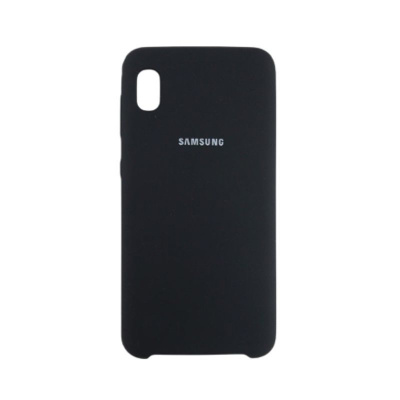 Чехол Silicone Cover Samsung Galaxy A01 Core (черный)