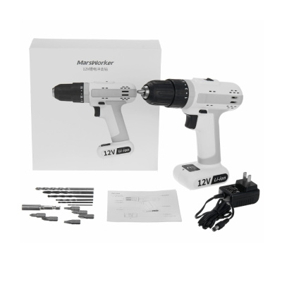 Аккумуляторная ударная дрель-шуруповерт Xiaomi MarsWorker 12V Lithium Impact Drill White CN